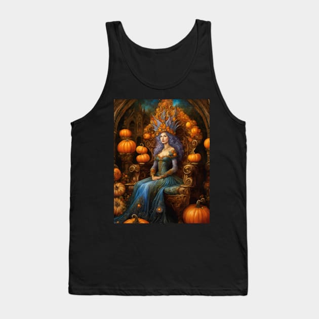 Pumpkin Queen Tank Top by FineArtworld7